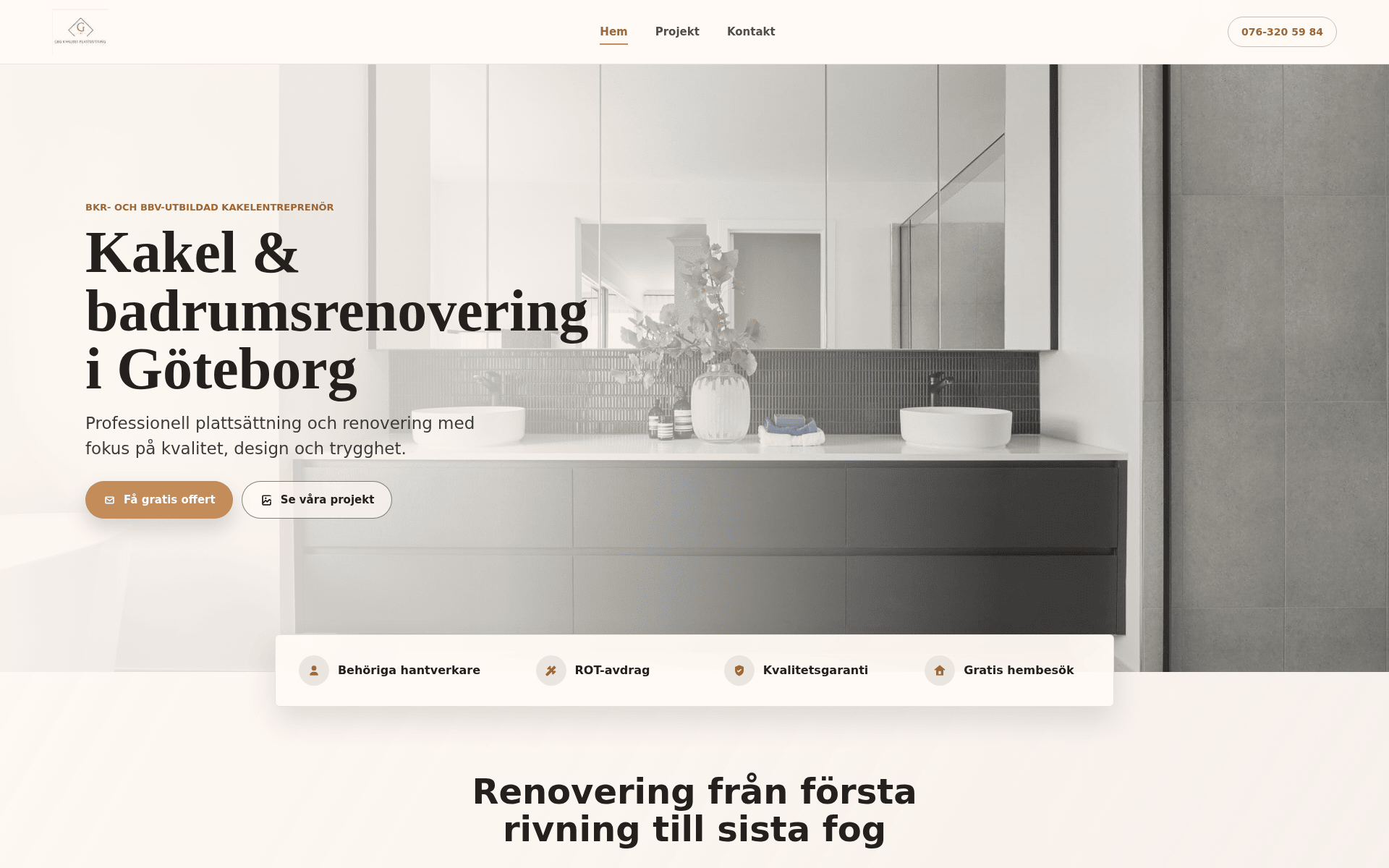 gbgkvalitet.se startsida