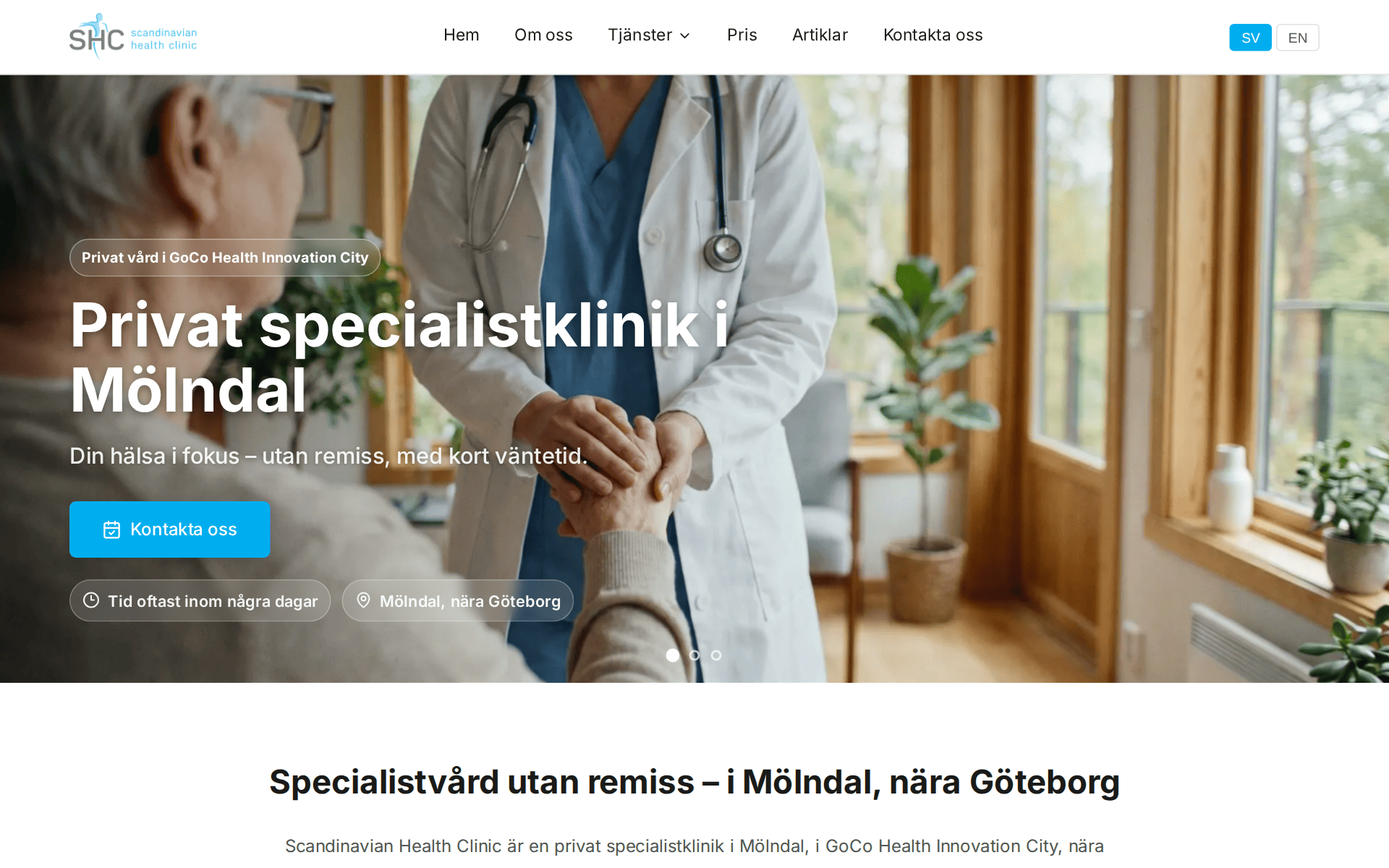scandinavianhealthclinic.se startsida
