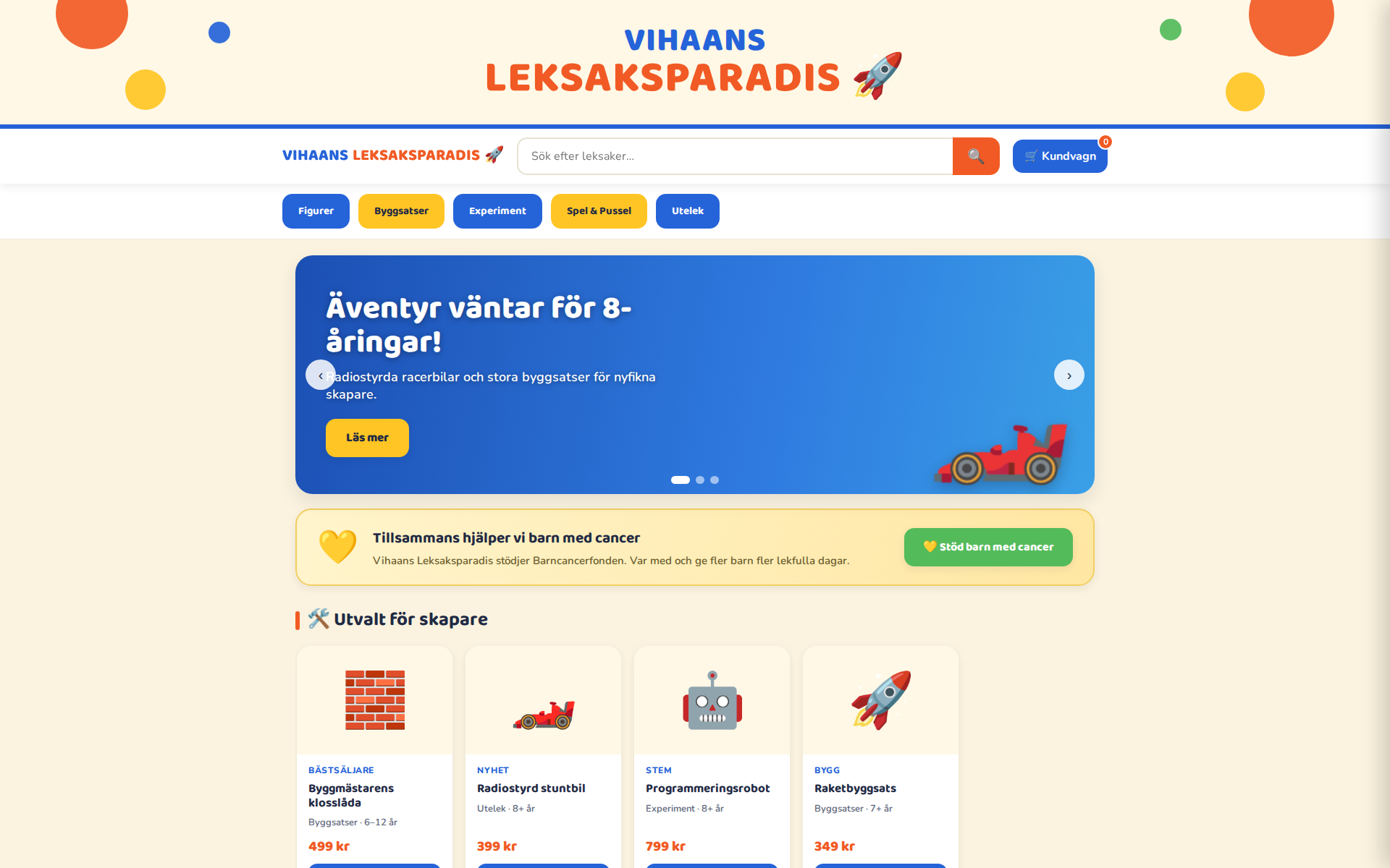 vihaan.visaeb.com startsida
